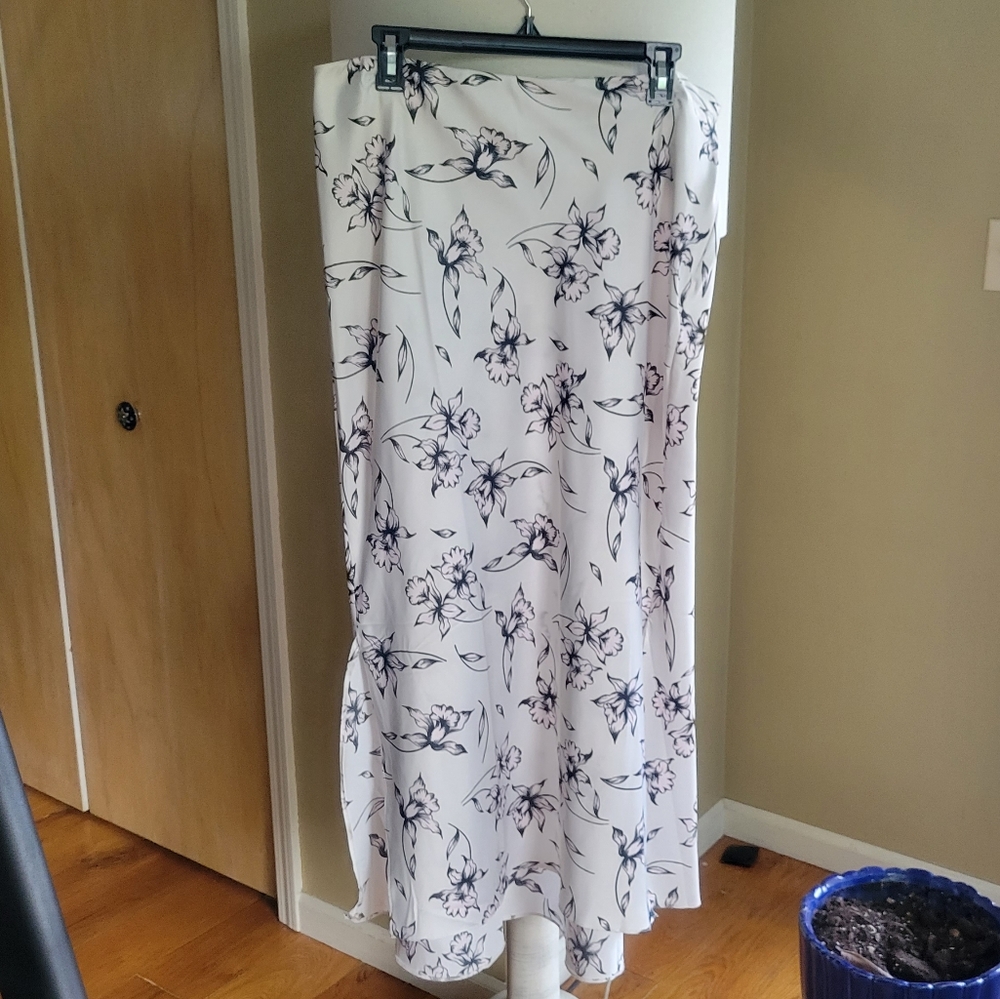 ASOS Floral Straight Skirt